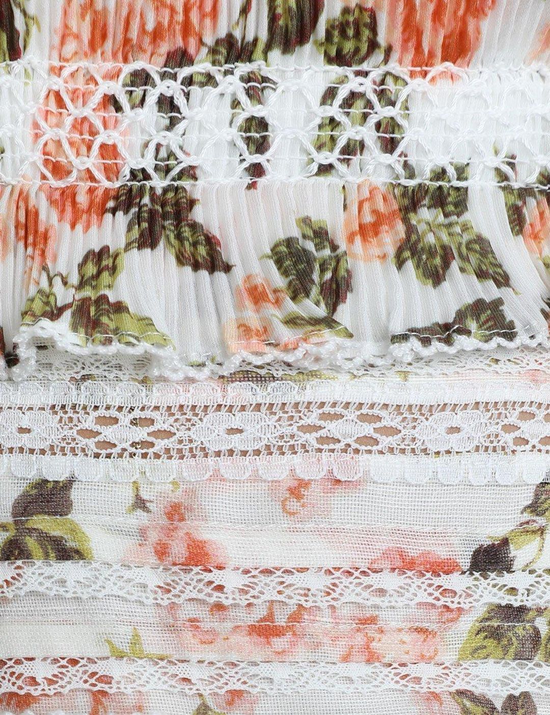 Zimmermann Radiate Smocked Mini Dress Floral Size 1 / Au 10 for rent on The Volte - main image