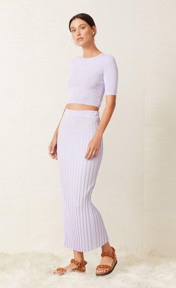 Bec & Bridge Eden Top & Midi Skirt Set Lilac Size 6 for rent on The Volte - image 3