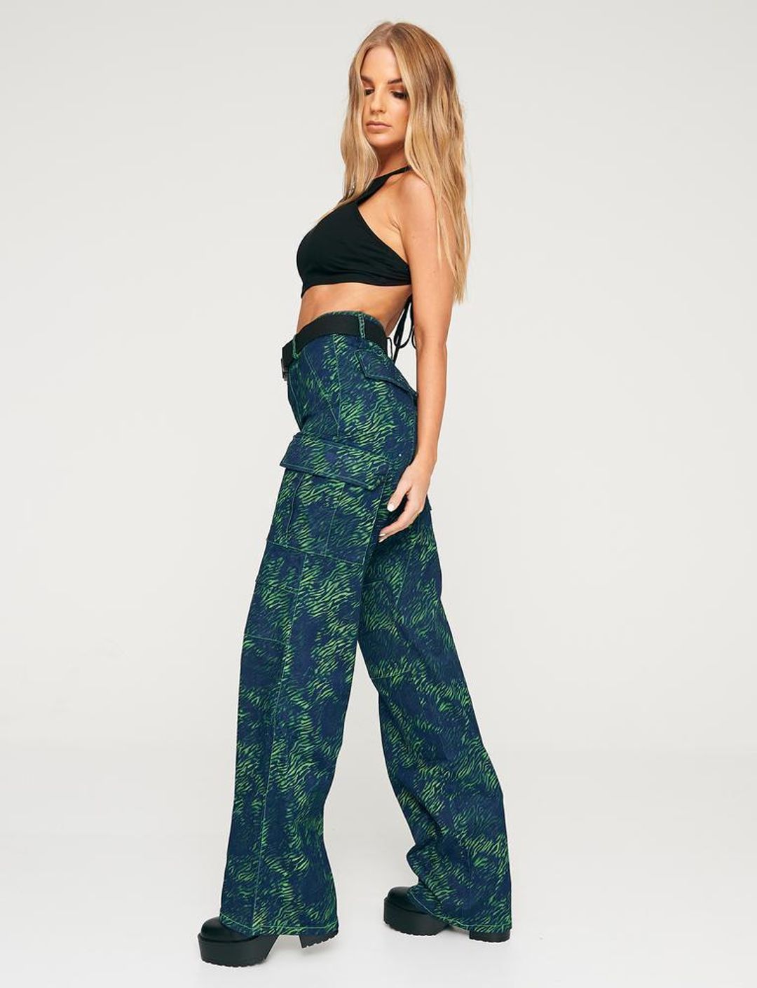 I.AM.GIA Sinead Pants Green Tiger Size S / AU 8 for rent on The Volte - main image