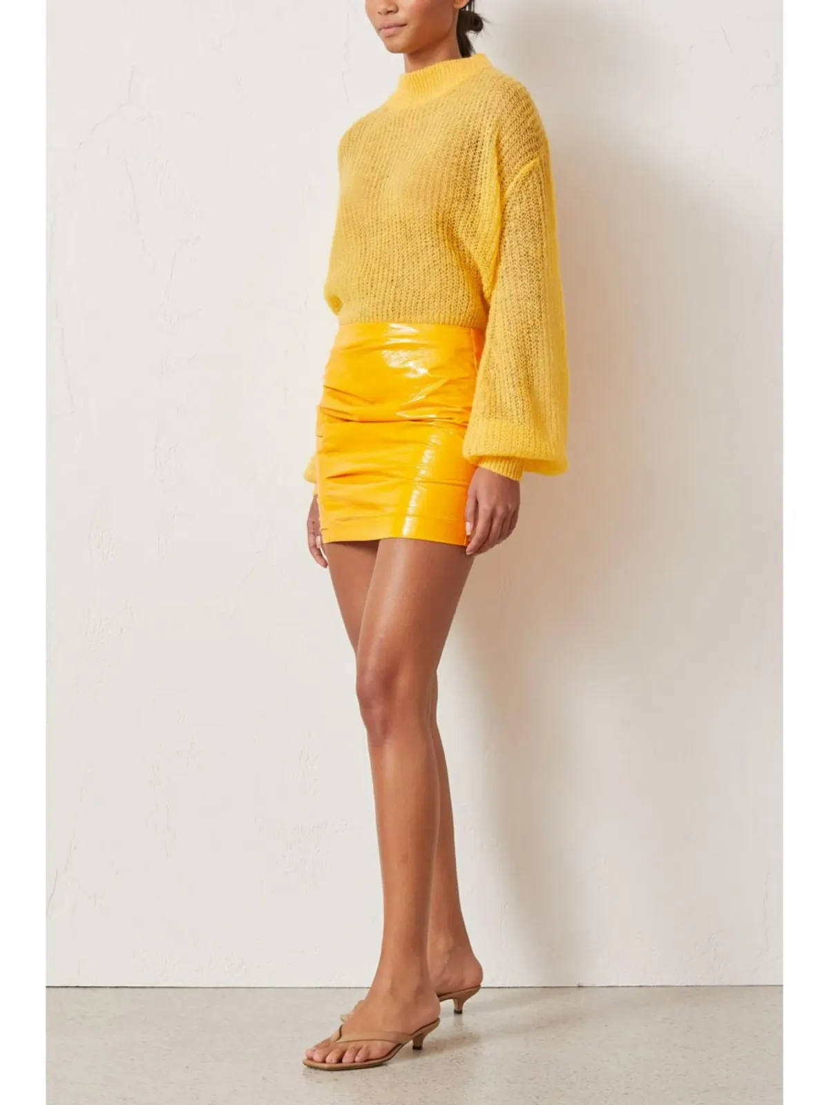 Bec & Bridge Citrus City Mini Skirt Tangerine Size AU 6 - Image 2