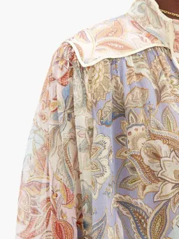Zimmermann Lucky Bound Blouse Floral Size 8 for rent on The Volte - image 4