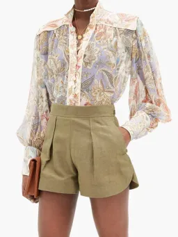 Zimmermann Lucky Bound Blouse Floral Size 8 for rent on The Volte - image 2