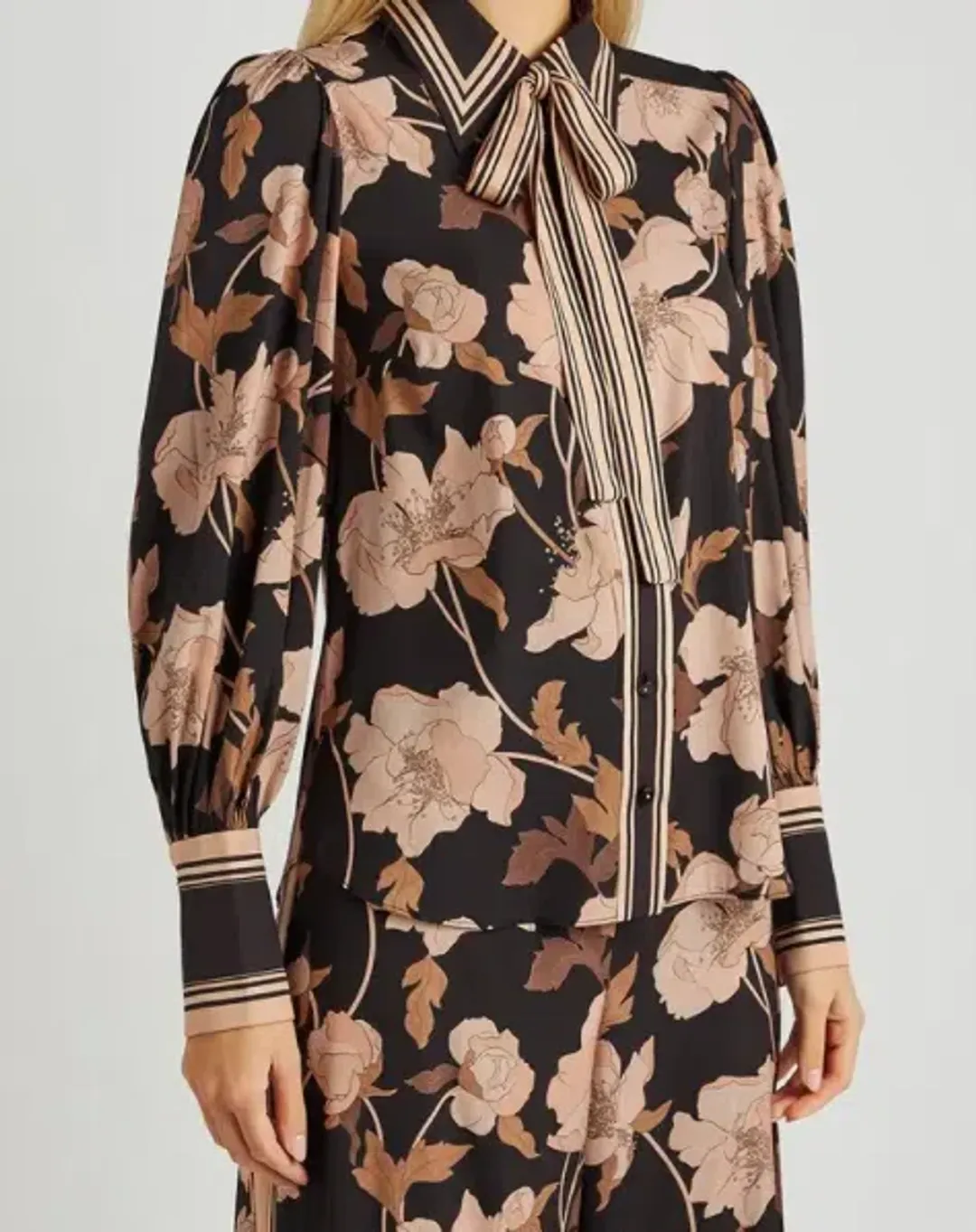 Zimmermann Concert Peonies Shirt Black Peonies Size 8 for rent on The Volte - main image