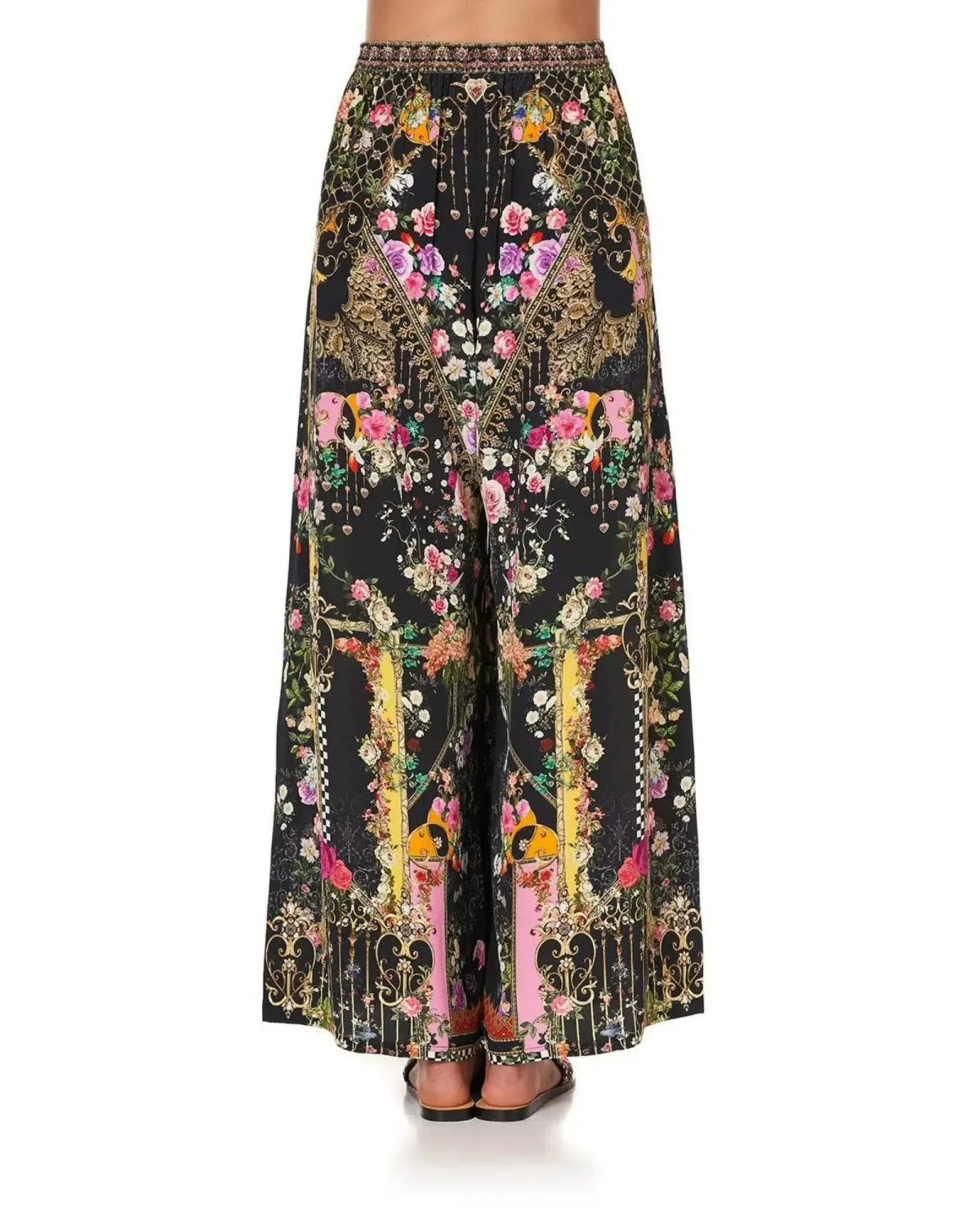 Camilla Wide Leg Trouser With Front Pockets Print Size XS / AU 6 - Image 2