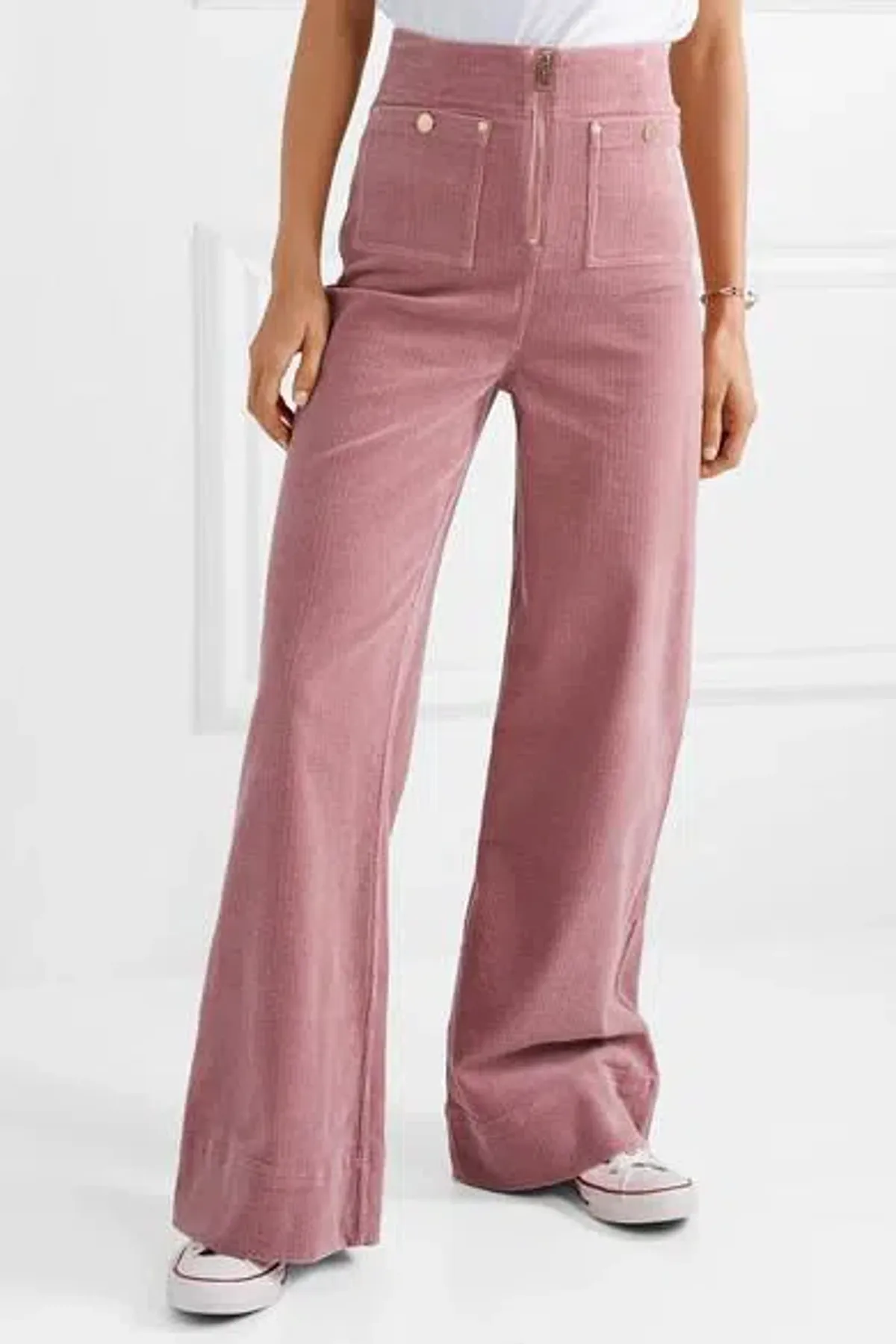 Alice McCall Corduroy Bluesy Jeans Pink Size AU 4 - Image 1