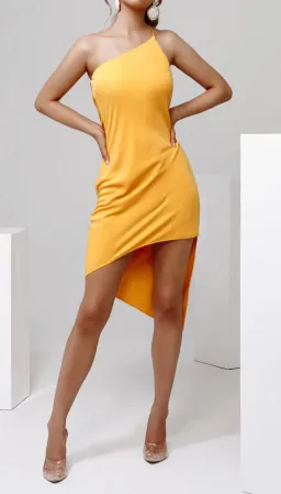 Derma Department Anya Dress Orange Size 8 for rent on The Volte - image 1