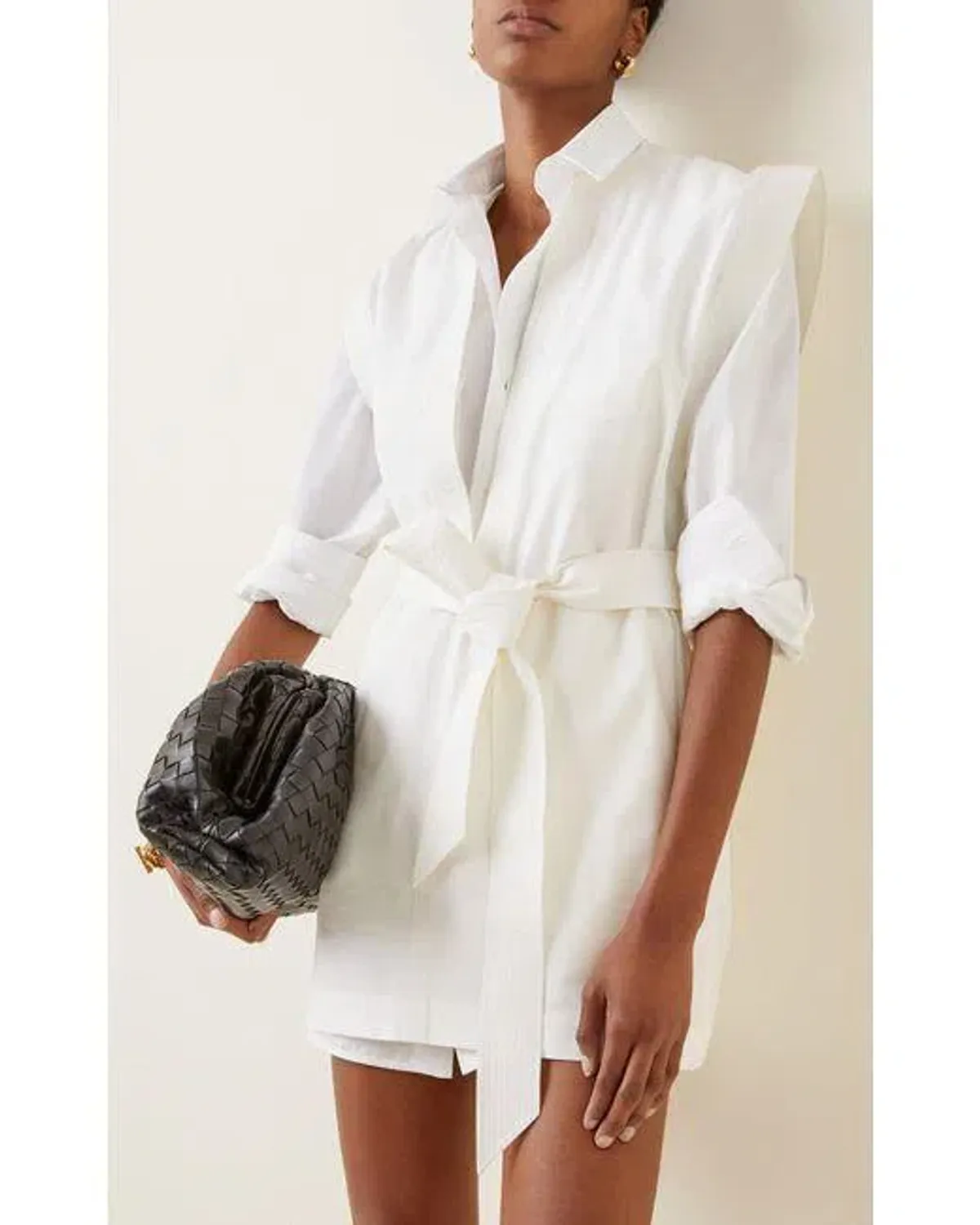Wardrobe NYC Mini Kaftan Dress White Size 8/S - Image 4