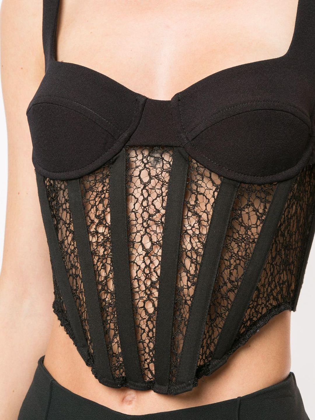 Dion Lee Contour Combo Corset black size 8 for rent on The Volte - main image