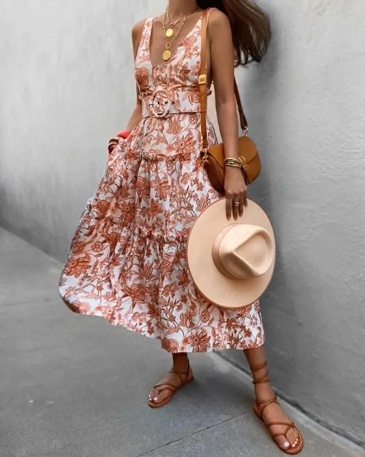 Shona Joy Carolina Tiered Midi Dress - Image 3