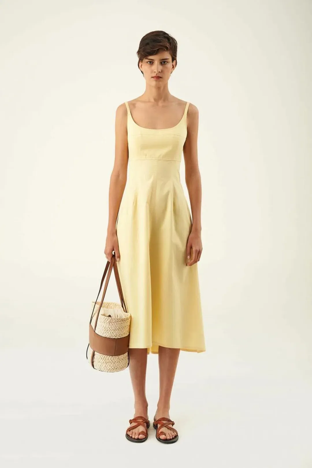Oroton Structured Sundress Daffodil for rent on The Volte - main image