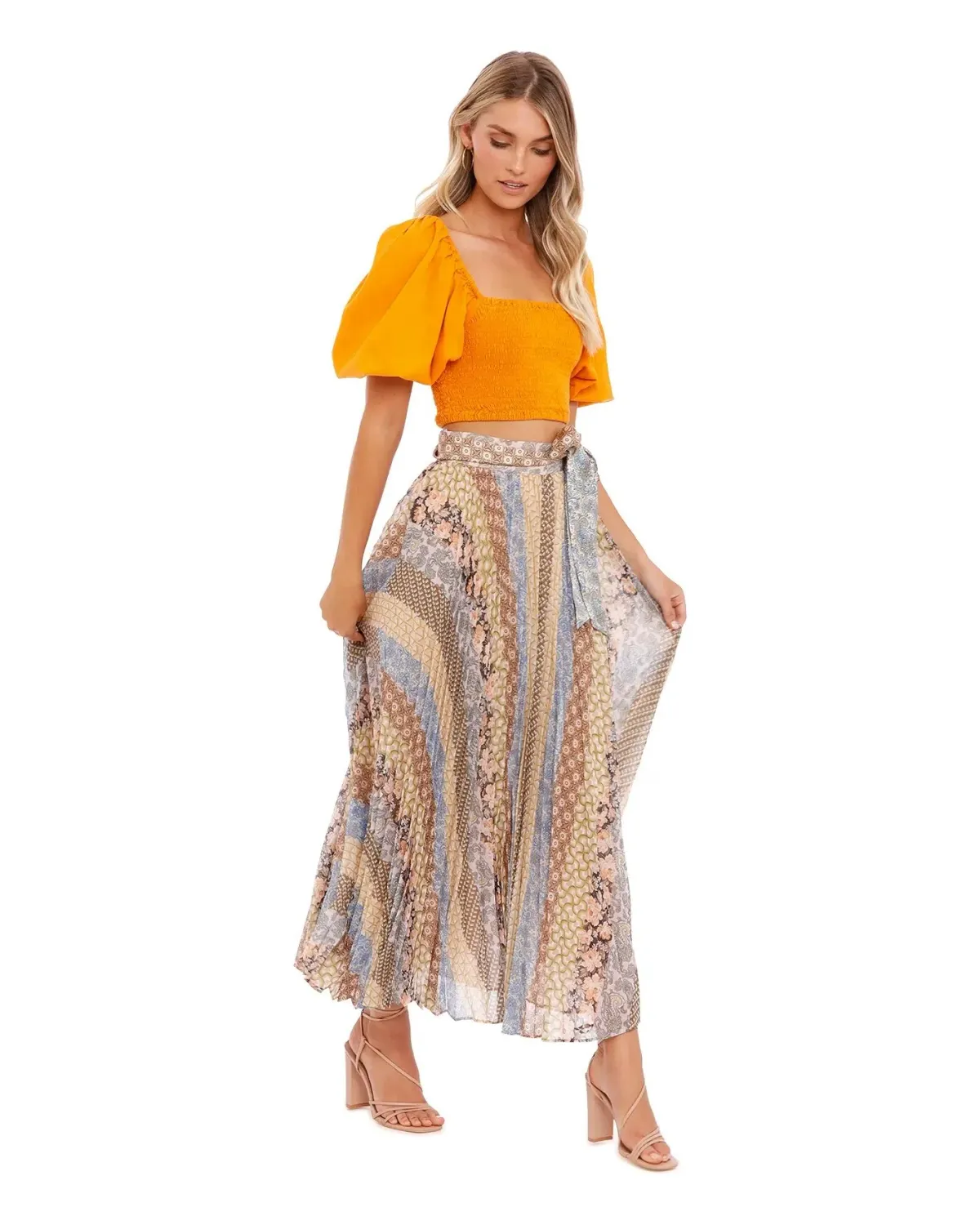 Zimmermann Sunray Skirt Tiled Stripe Size 2 / Au 12 - Image 2