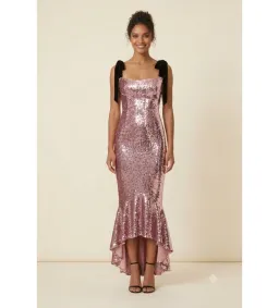 Rachel Gilbert Addie Gown Salmon Size 6 for rent on The Volte - image 1