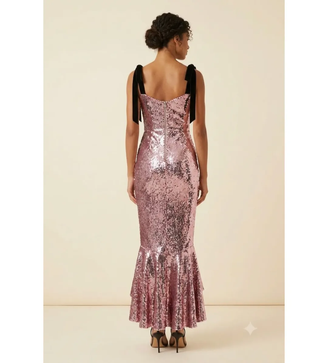 Rachel Gilbert Addie Gown Salmon Size 6 for rent on The Volte - main image