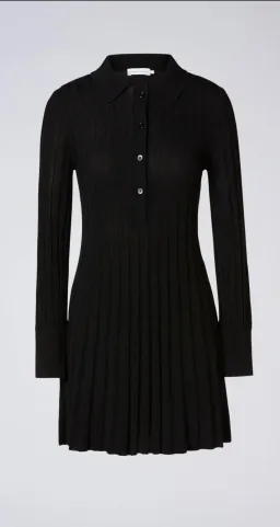 Scanlan Theodore Pleated Rib Mini Dress Black Size XS / Au 6 for rent on The Volte - image 3