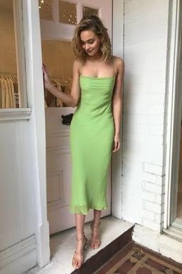 Bec & Bridge Lulu Check Midi Dress Green Size 6 for rent on The Volte - image 2