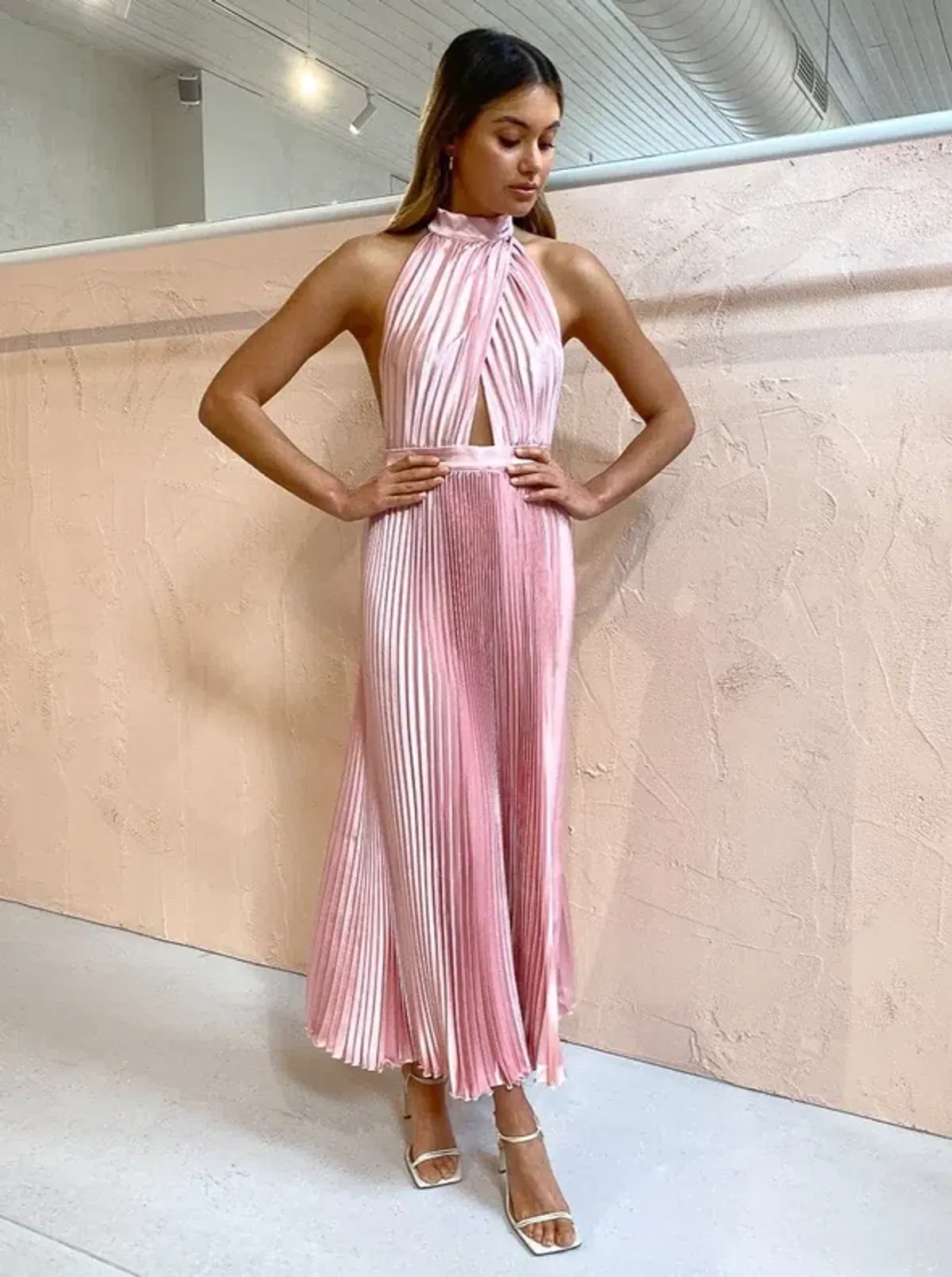 L'Idee Renaissance Gown Pink Size 8 for rent on The Volte - main image