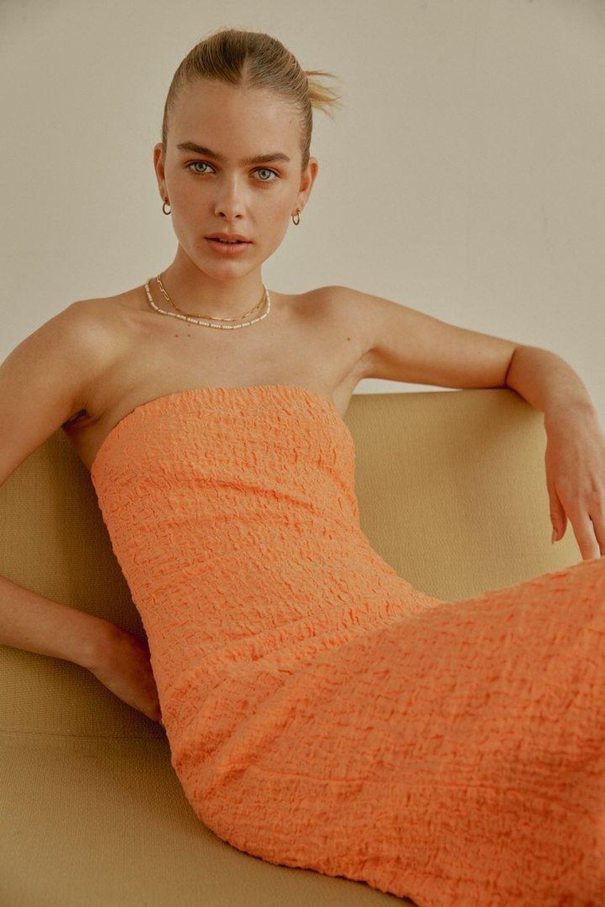 Ownley Petra Dress in Aperol Spritz - Image 3