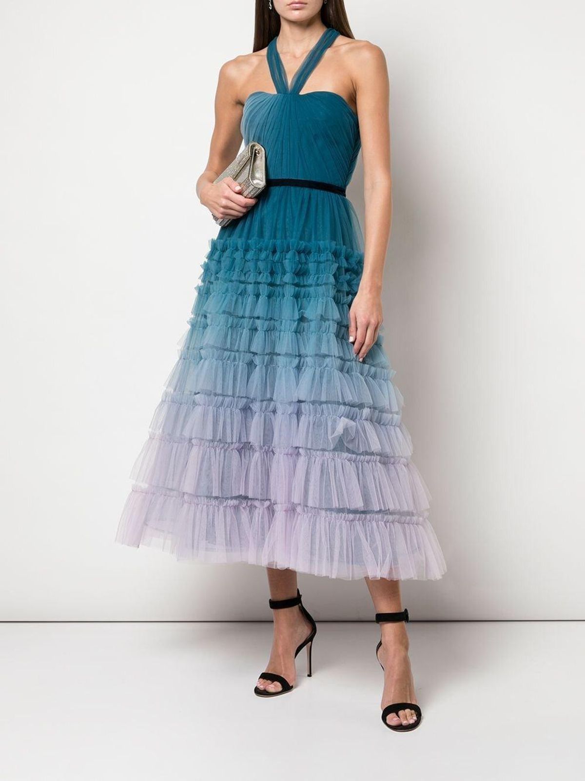 Marchesa Notte Ombre Tiered Gown Size 6-8 - Image 1