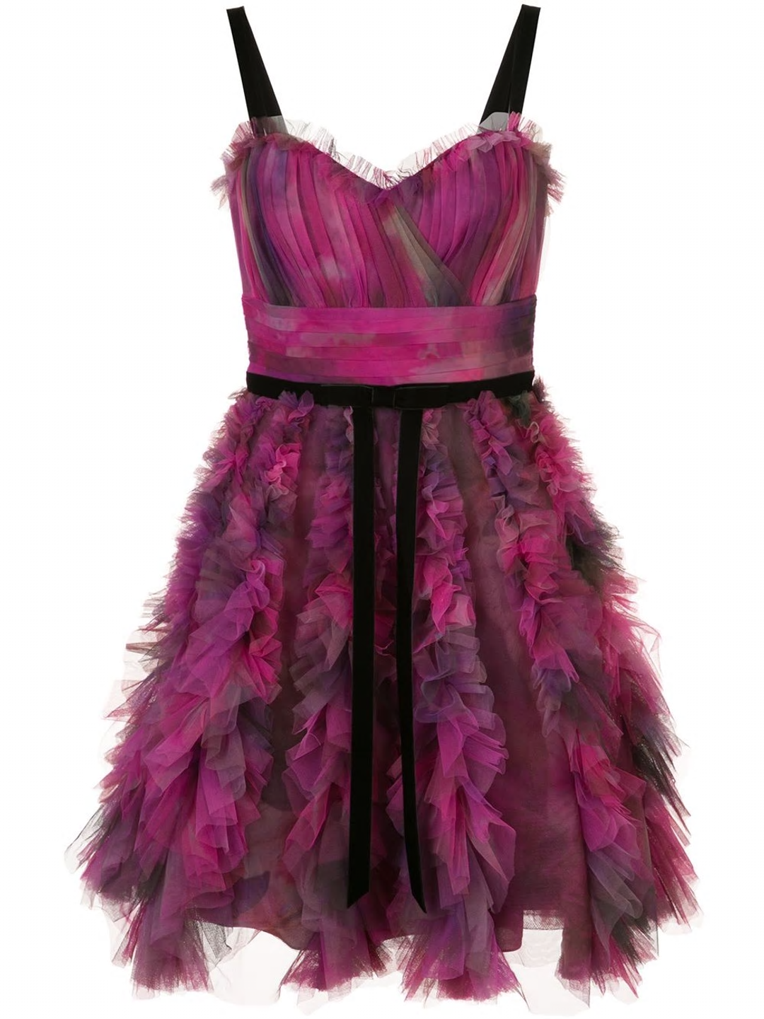Marchesa Notte Printed Textured Cocktail Dress Plum Purple Size 6 for rent on The Volte - main image