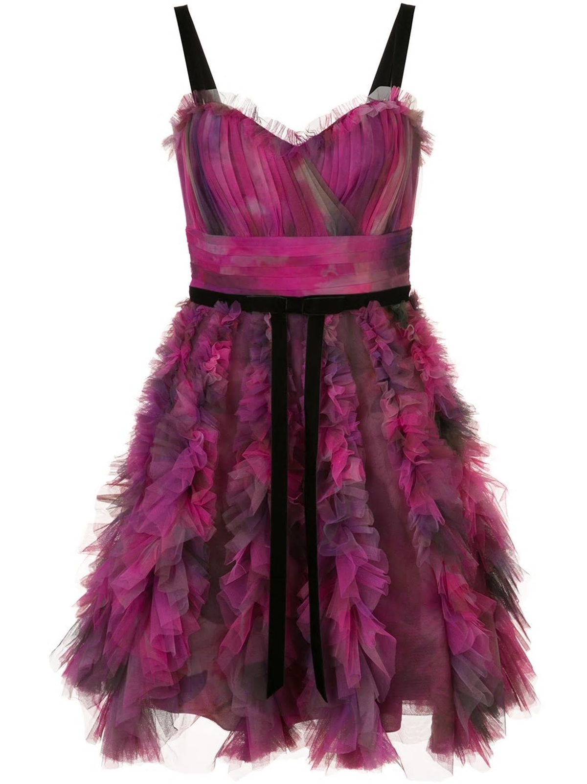 Marchesa Notte Printed Textured Cocktail Dress Plum Purple Size 6 - Image 4