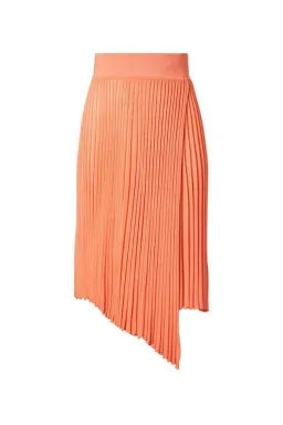 Scanlan Theodore Gloss Knit Sweater and Pleated Skirt Set Orange Size 6 for rent on The Volte - image 7