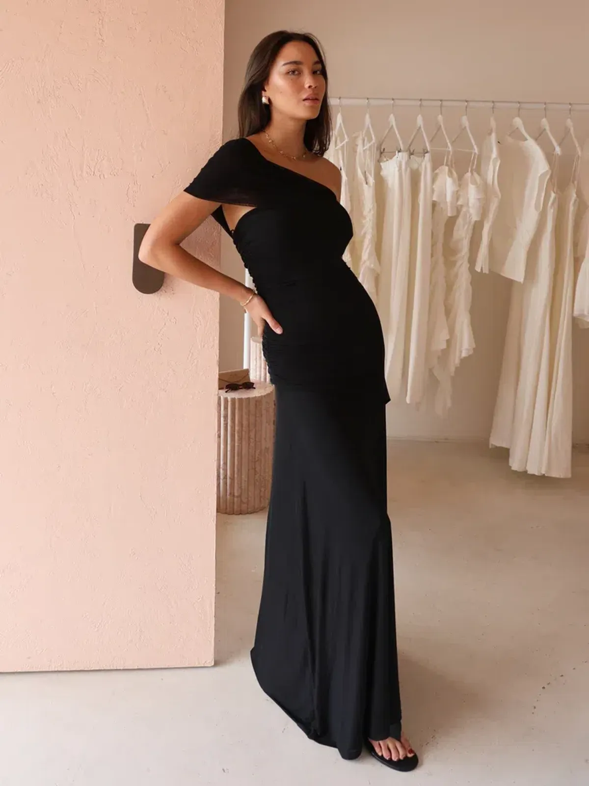 By Nicola - Fiesta Off Shoulder Maxi Dress in Black - Size 14 - Image 7