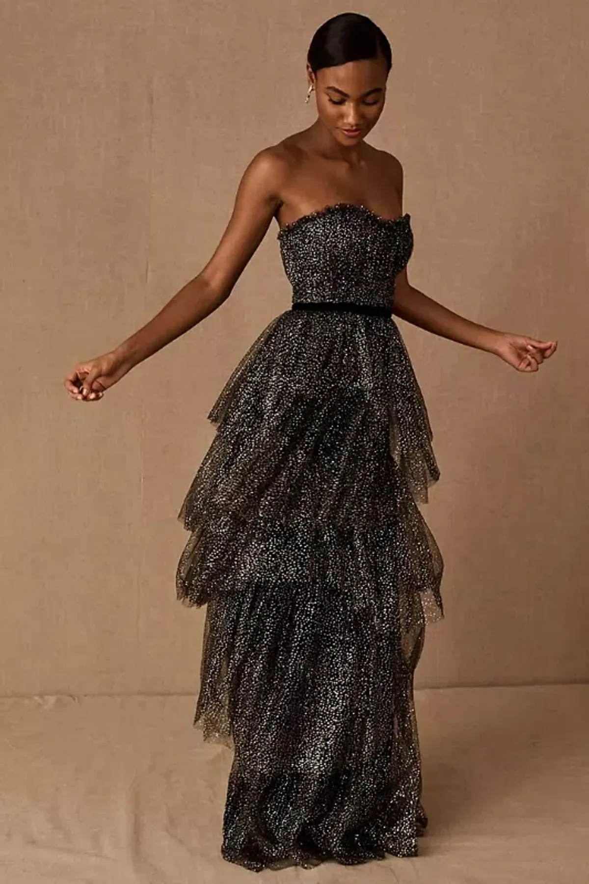 Marchesa Notte Calixta Dress Black Size AU 8 - Image 1
