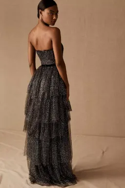 Marchesa Notte Calixta Dress Black Size AU 8 for rent on The Volte - image 2