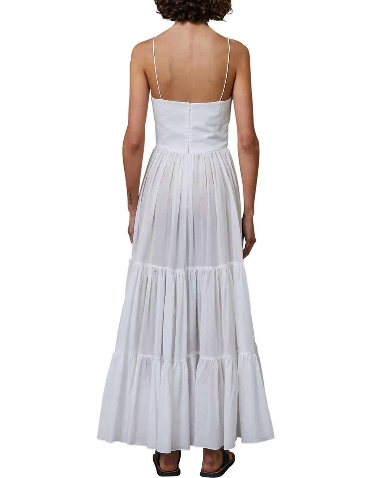 Bec & Bridge Miami Palm Midi Dress Ivory Size 10 - Image 2