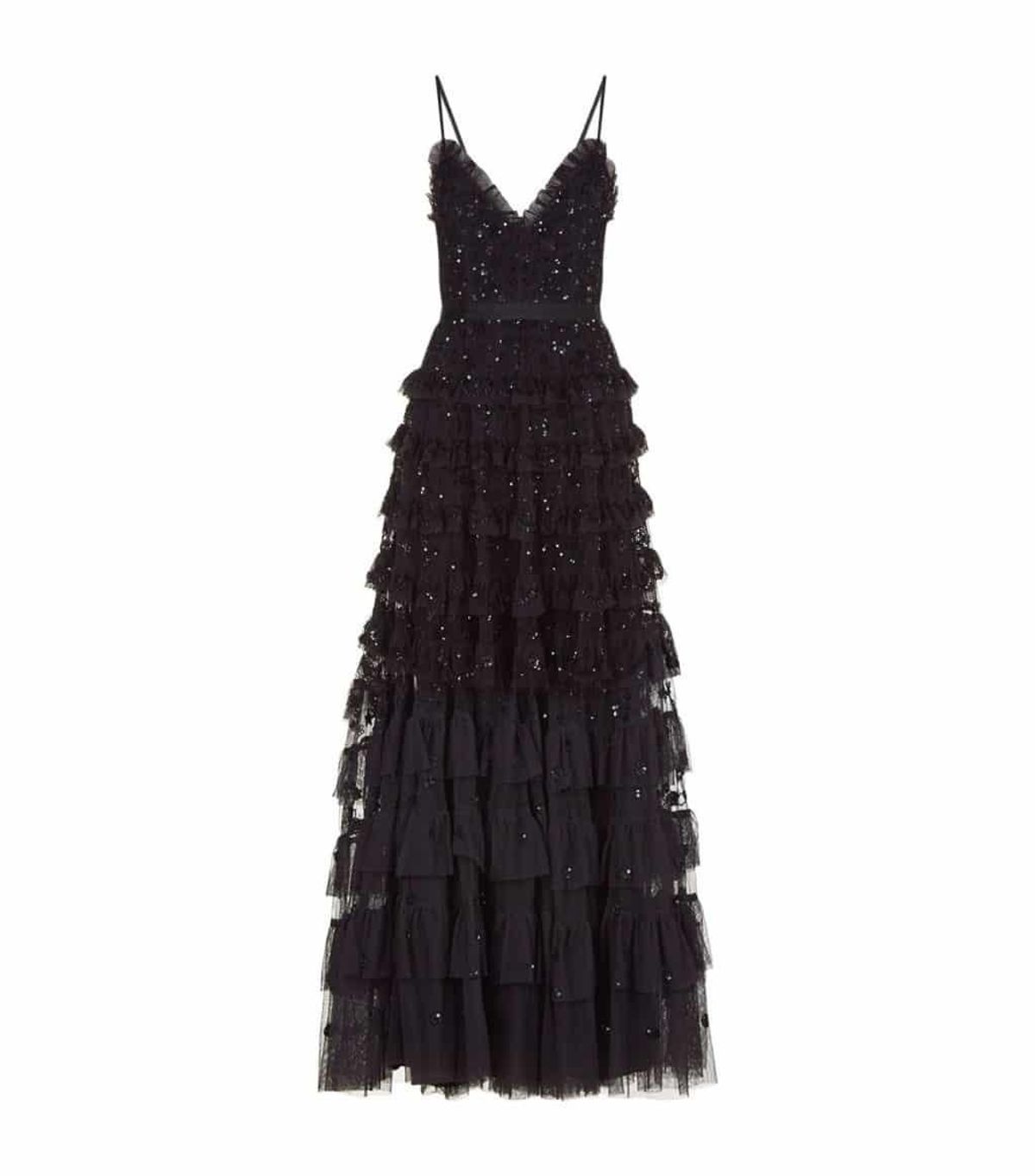 Needle and Thread Marie Embellished Black Gown Size 8 - Image 4