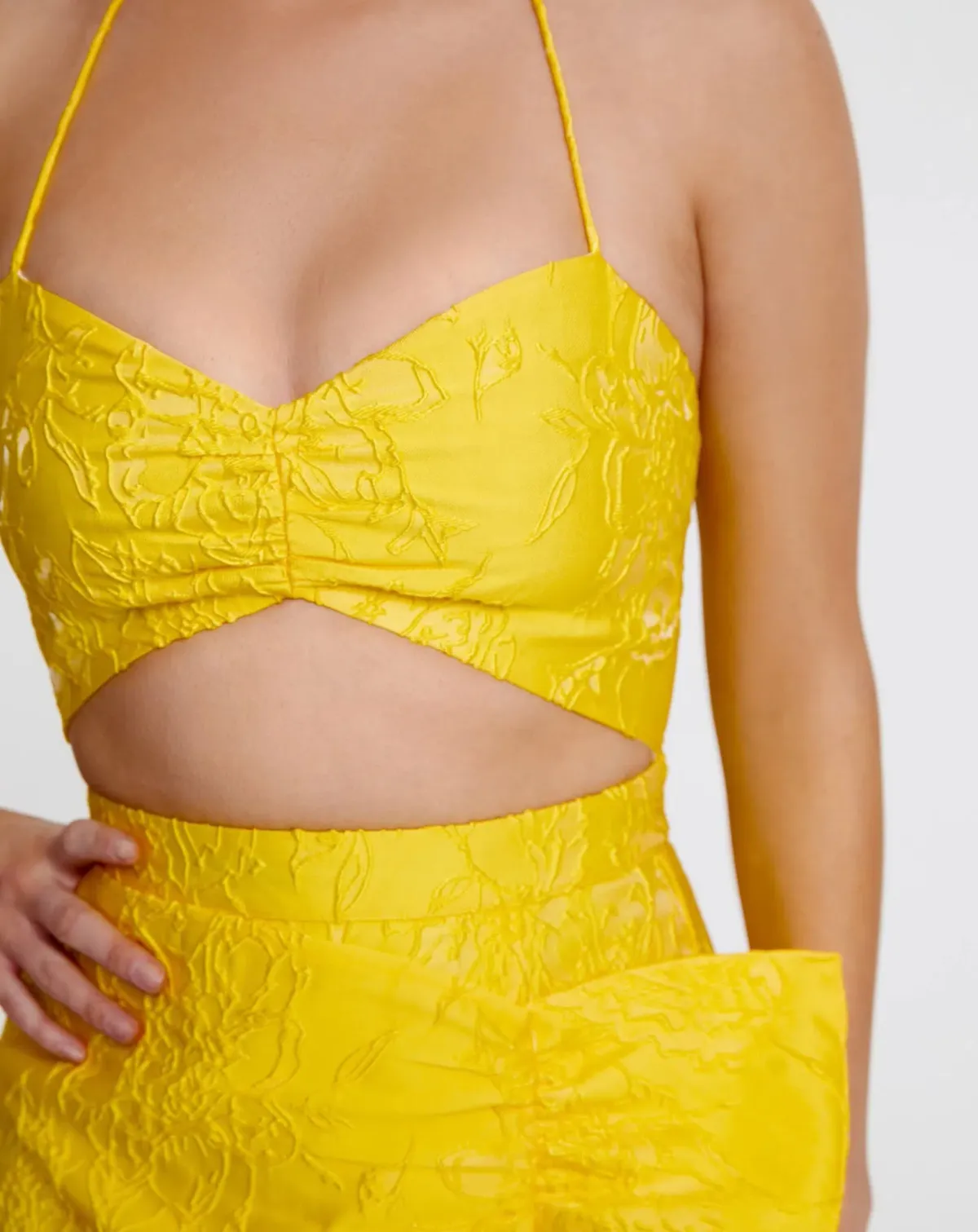 Derma Department Paloma Dress Yellow Size 8 - Image 4