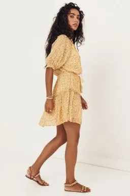 Spell Play Rae Dress in Yellow Size 12 for rent on The Volte - image 3