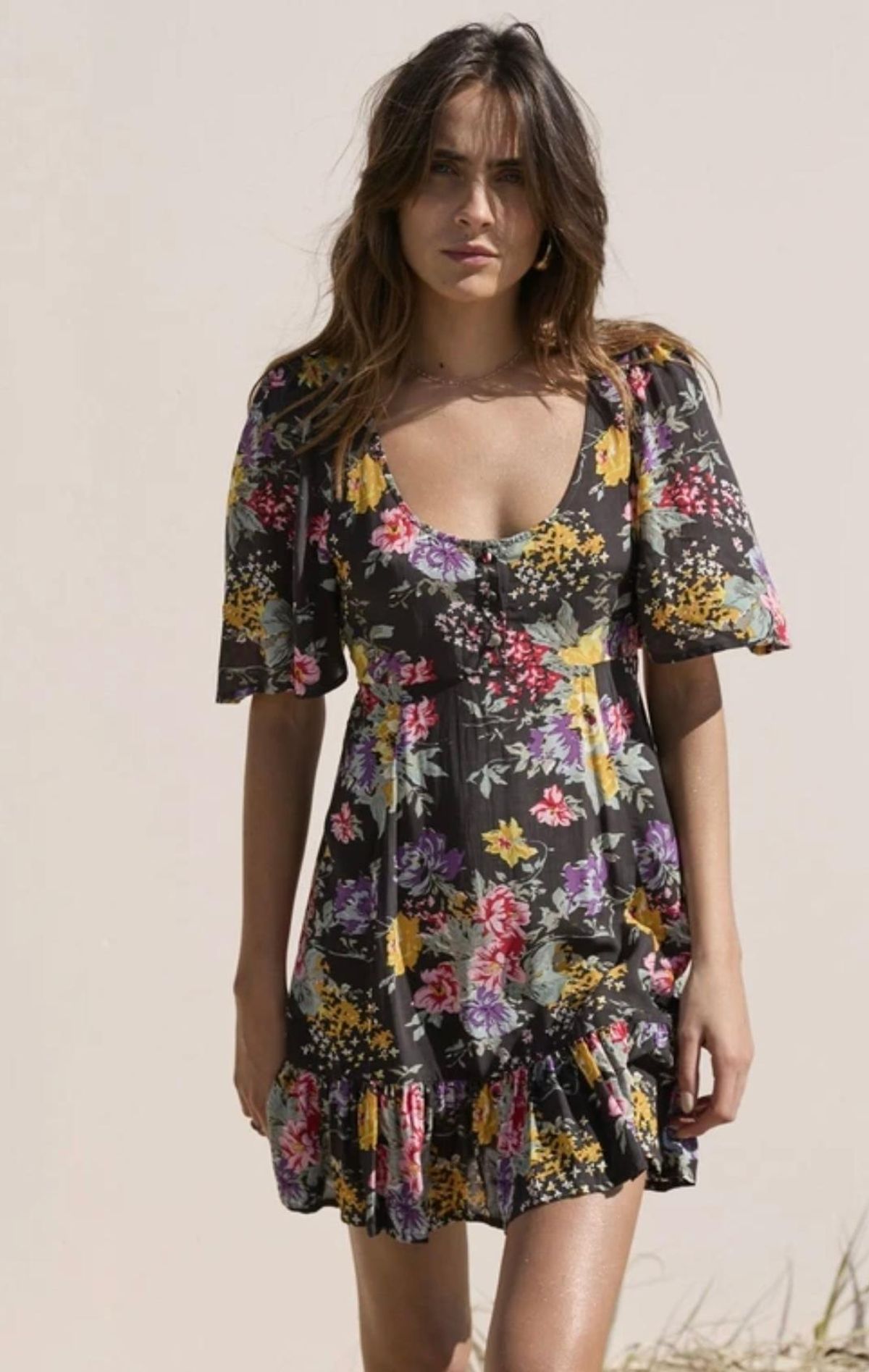 Auguste the Label Odette Jean Mini Dress Print Size S - Image 1