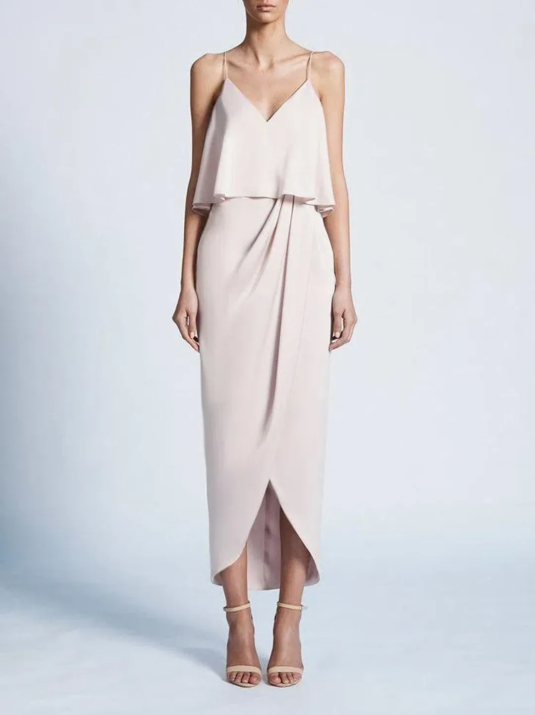 Shona Joy Luxe Cocktail Frill Dress for rent on The Volte - main image