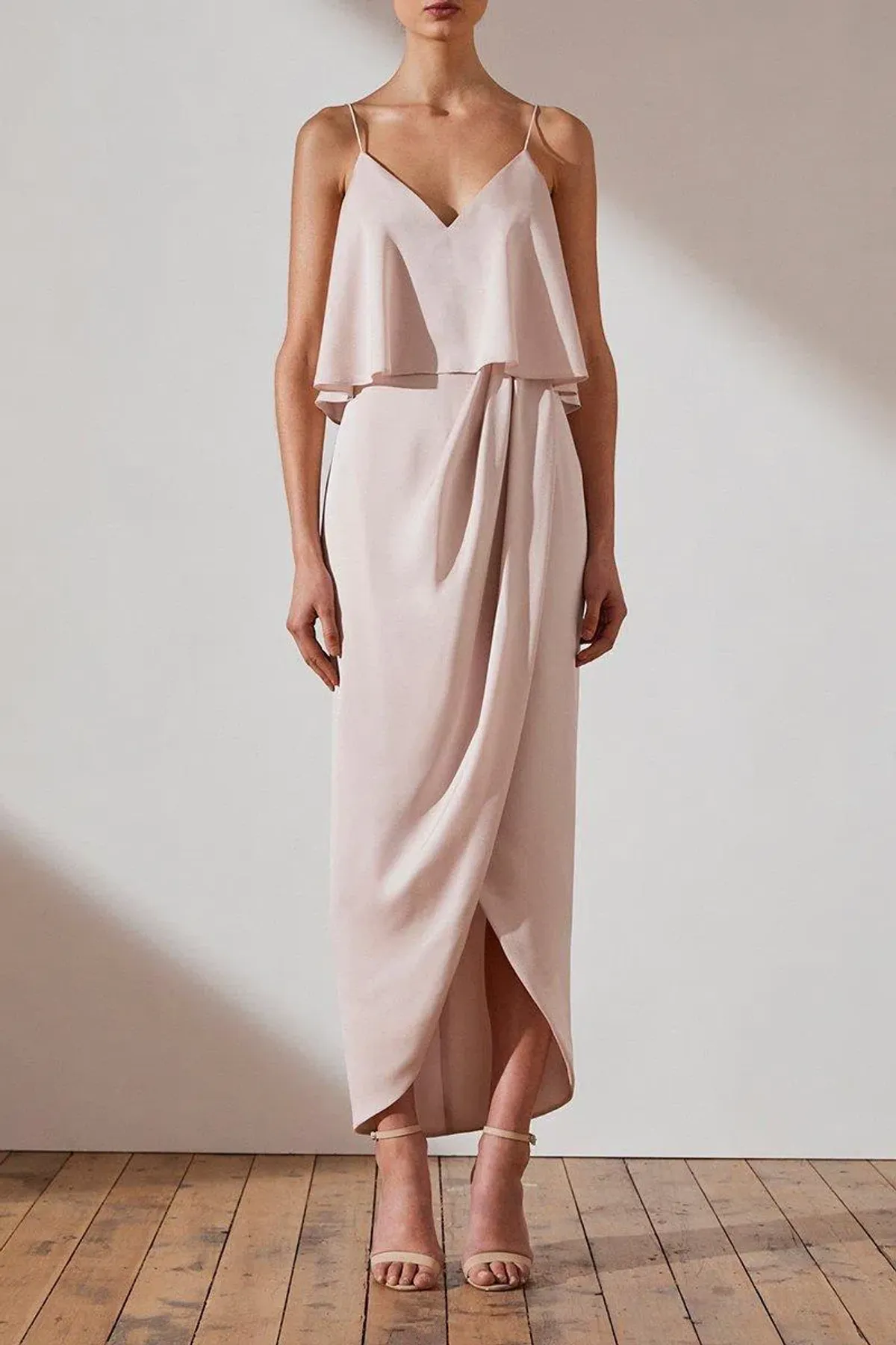 Shona Joy Luxe Cocktail Frill Dress - Image 2
