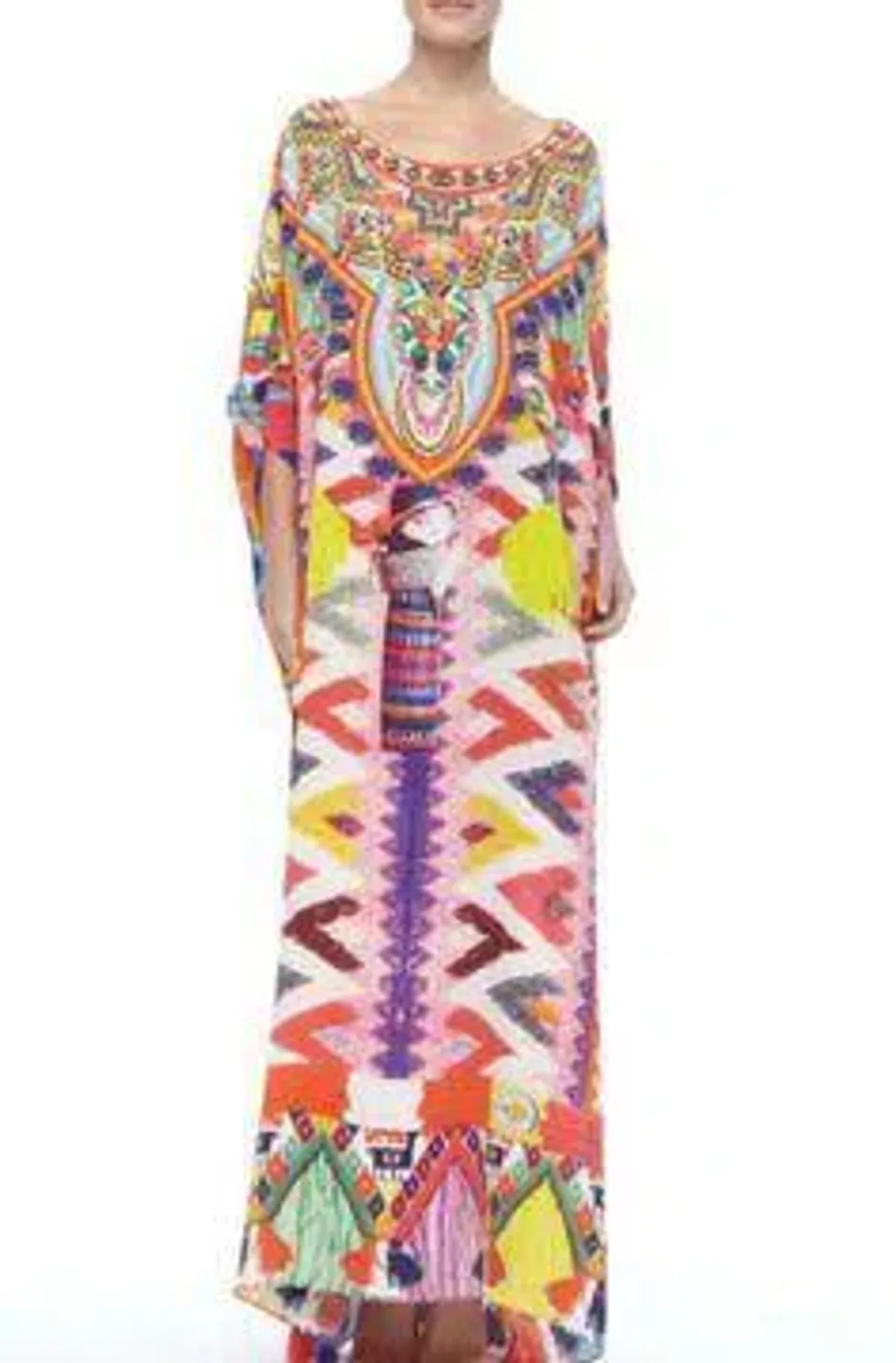 Camilla Worry Doll Round Neck Kaftan Print One Size - Image 2