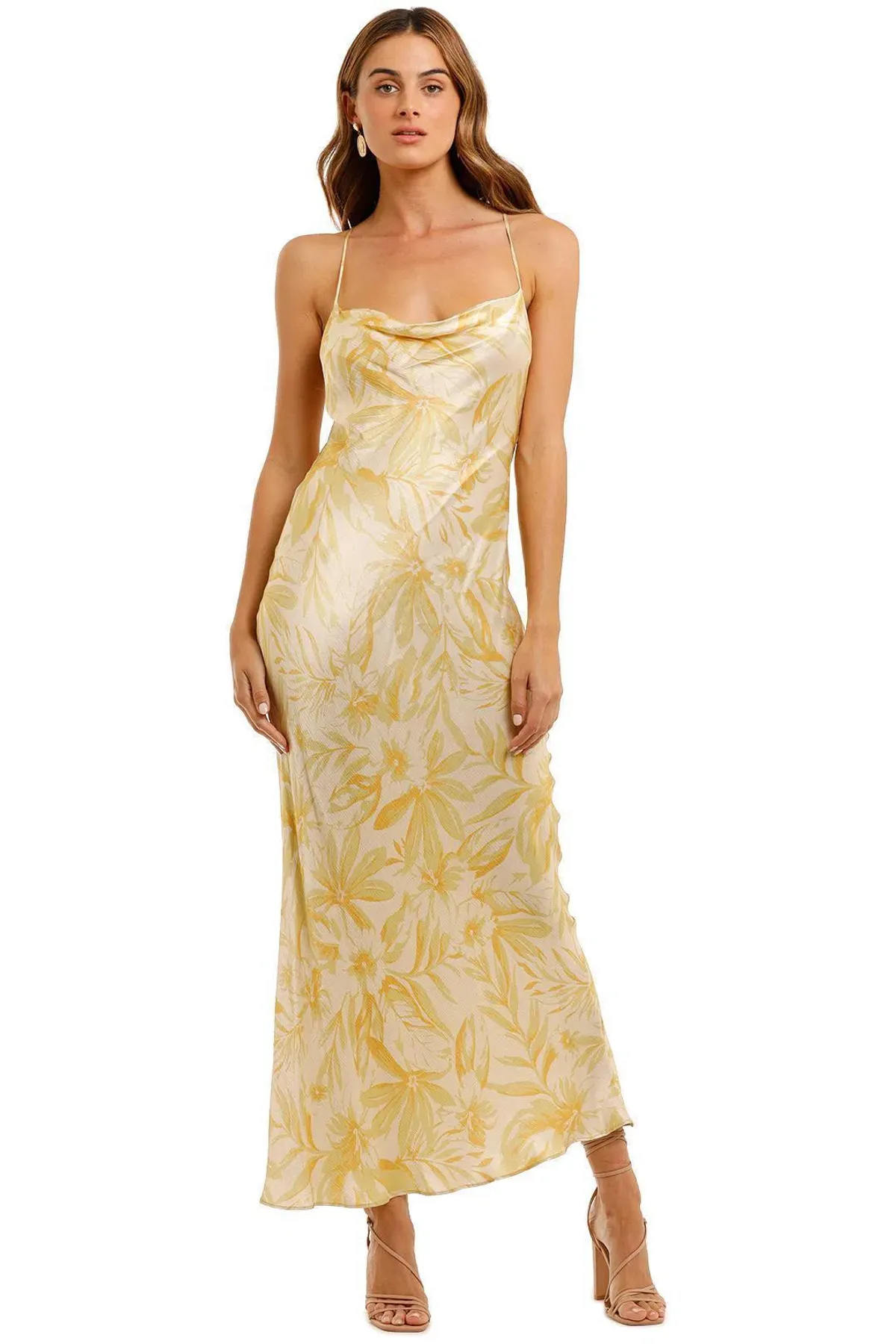Bec and Bridge Tropical Punch Midi Slip Dress Print Size 8 - Image 1