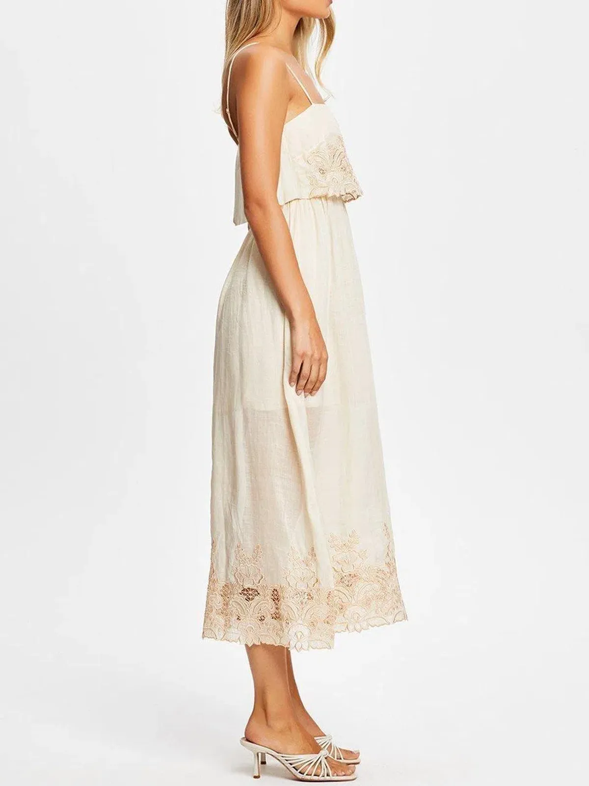 Alice McCall Donatello Midi Dress Panacotta Size 10 - Image 2