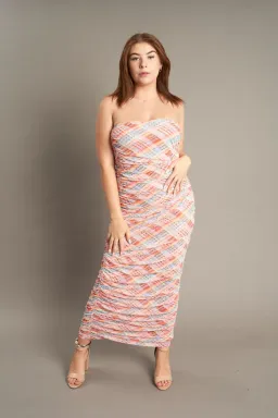 Ruby Cherry Mesh Tube Dress Print Size 6 for rent on The Volte - image 4