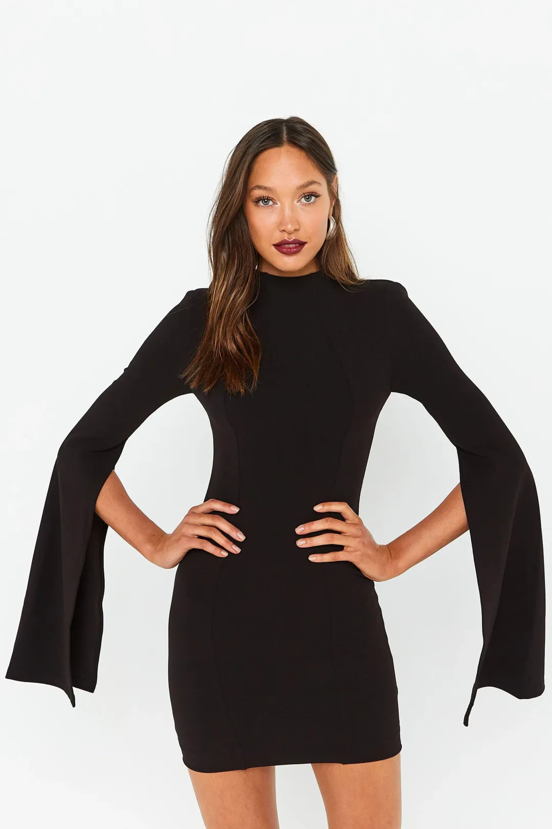 Mossman The Sense of Mystery Dress Black Size 8 for rent on The Volte - main image