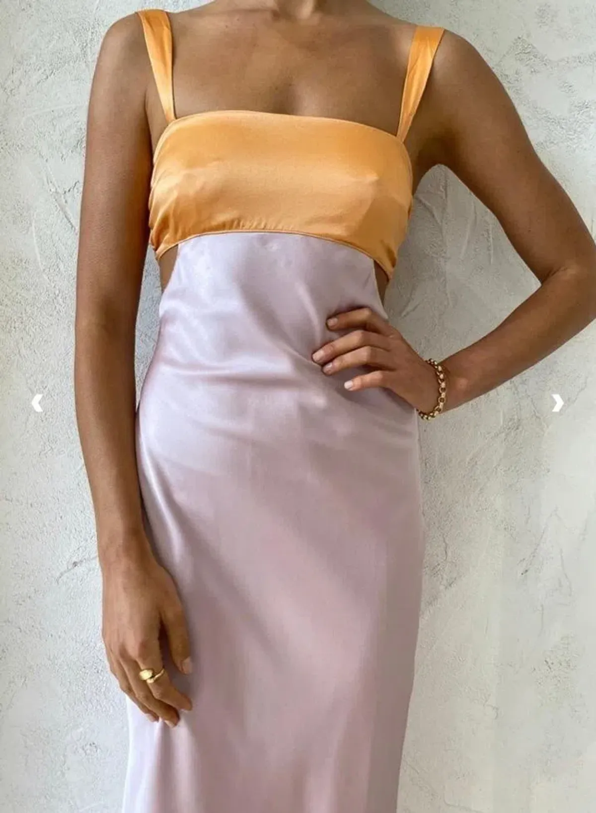 Hansen & Gretel Felicity Dress In Apricot/Lilac Size 6 - Image 4