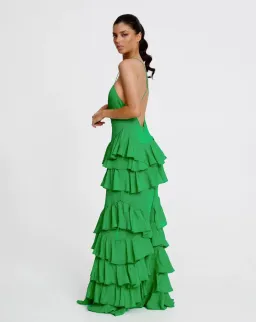 Barcelona Maxi Dress Emerald Green Size AU 6 for rent on The Volte - image 2