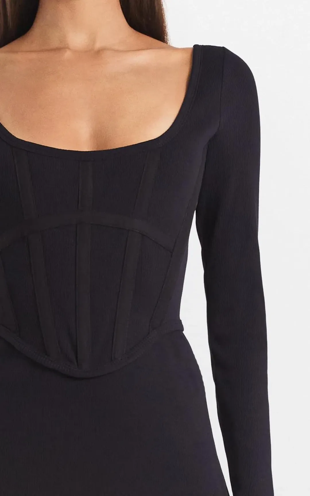 DION LEE Rib Corset Mini Dress for rent on The Volte - main image
