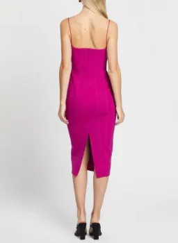 MISHA Irisa Fuschia midi dress for rent on The Volte - image 2