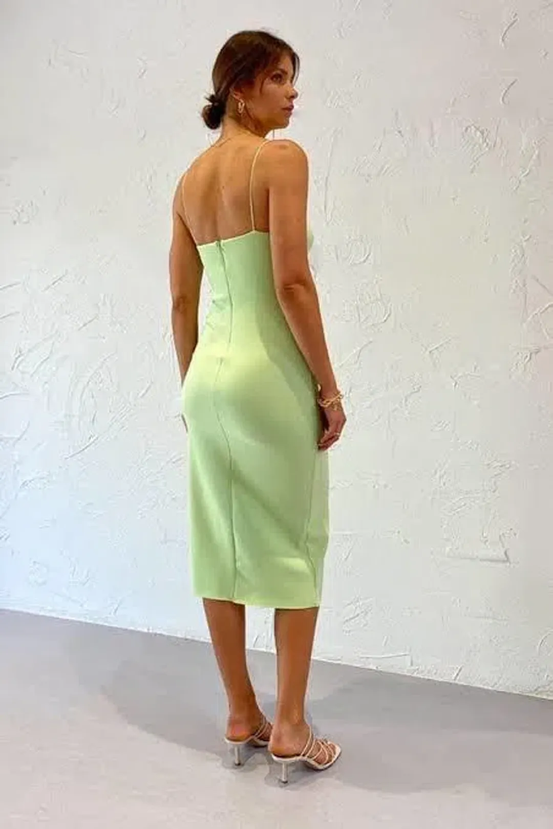 Bec & Bridge Clover Midi Dress Green Size 6 for rent on The Volte - main image