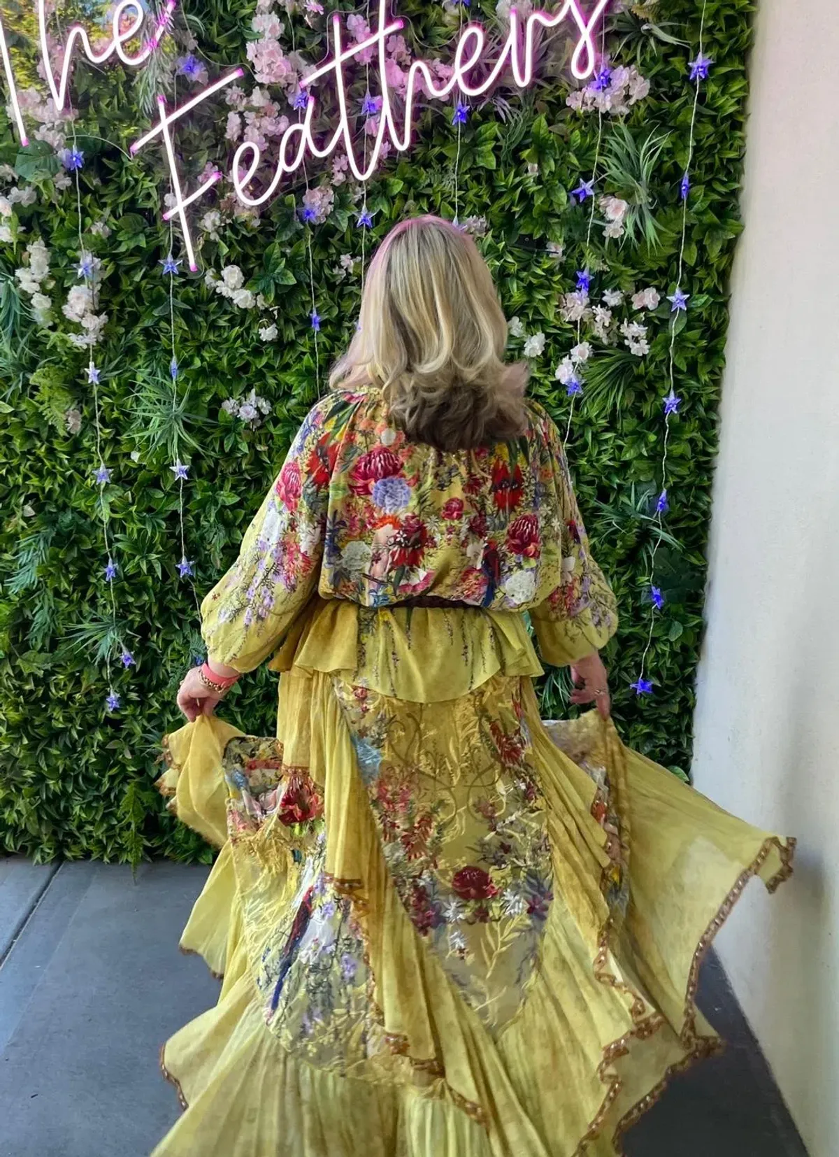 Camilla Among the Gumtrees Off Shoulder Halter Top and Maxi Skirt With Double Frill Set Print Size L - Image 6