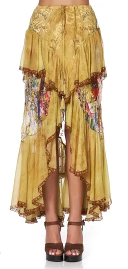 Camilla Among the Gumtrees Off Shoulder Halter Top and Maxi Skirt With Double Frill Set Print Size L for rent on The Volte - image 4