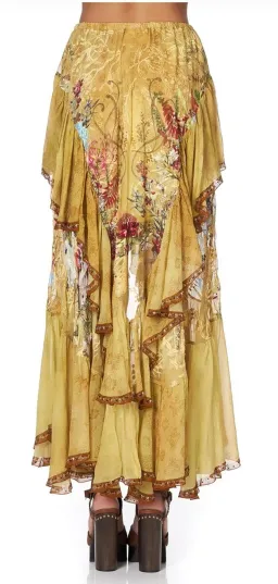 Camilla Among the Gumtrees Off Shoulder Halter Top and Maxi Skirt With Double Frill Set Print Size L for rent on The Volte - image 5