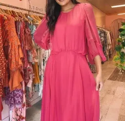 Camilla and Marc Dylan Midi Dress in Hot Pink Size 8 for rent on The Volte - image 5