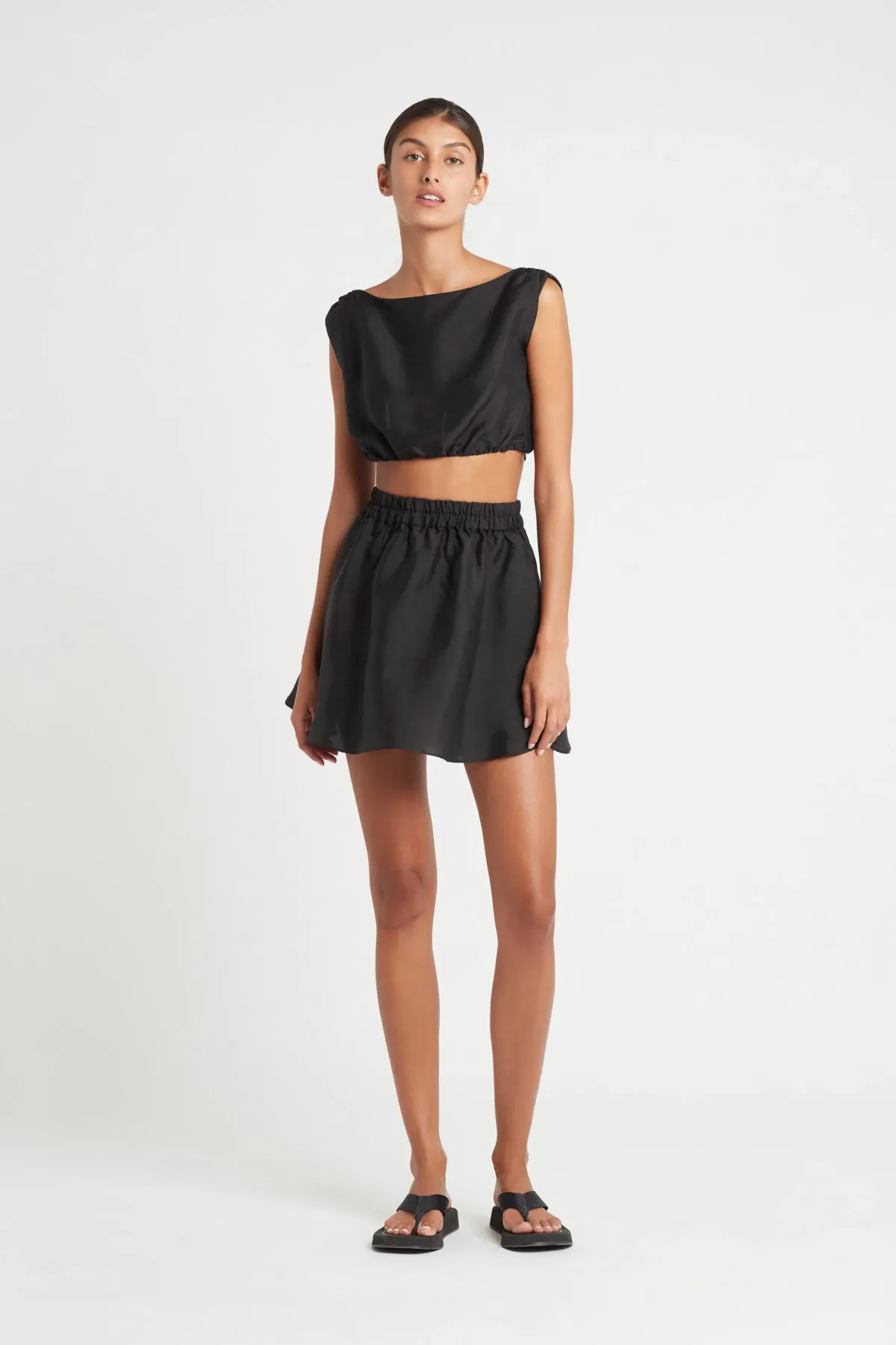 Sir the Label Vivienne Top Black Size 2 - Image 2